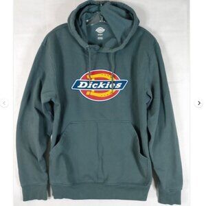 Dickies Hoodie Mens S Gray Pullover Hooded Sweatshirt Big Logo Work Streetwear